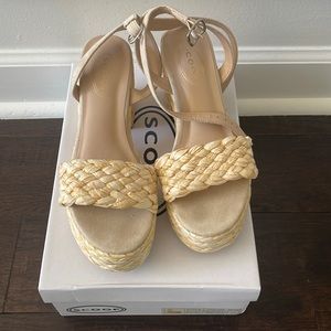 Scoop raffia platform sandals